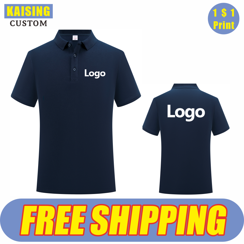 Embroidery Cotton Shirt - KAISING yüksek kaliteli saf pamuk Polo