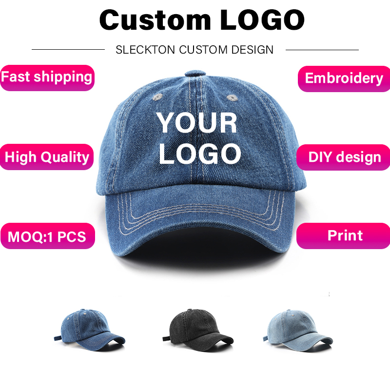 Embroidery Design Logo - SLECKTON özel şapka logosu nakış beyzbol