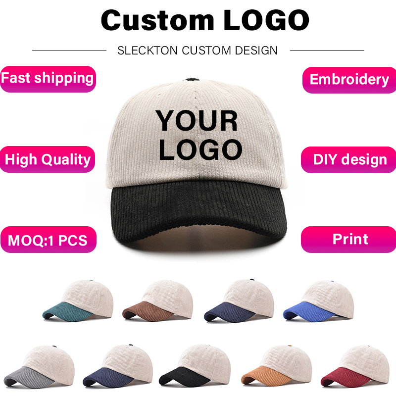 Embroidery Design Logo - SLECKTON Logo özel beyzbol şapkası erkekler