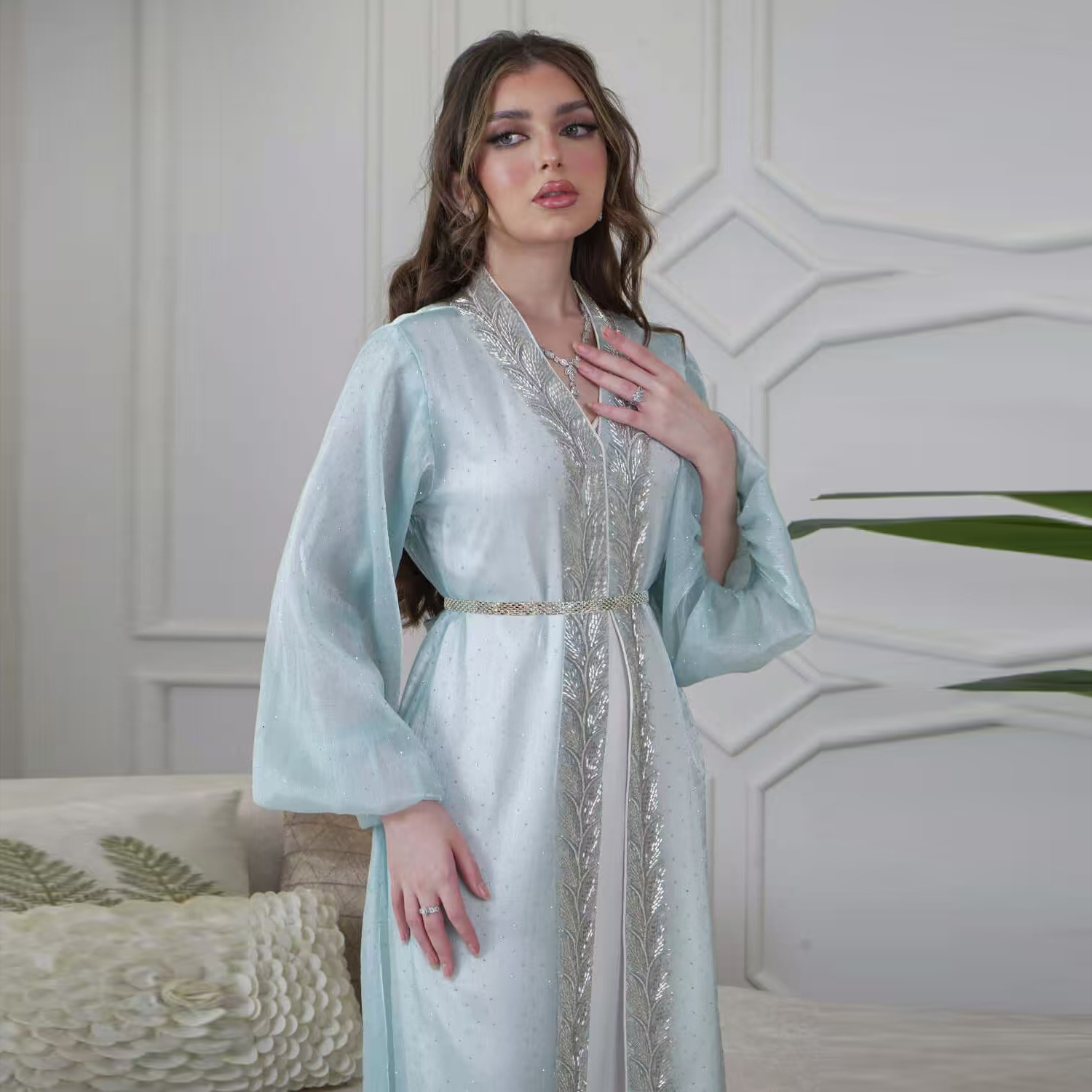 Eid Mubarak Djellaba Kimono Hı - Embroidery Kebaya incelemesi ve fiyatı