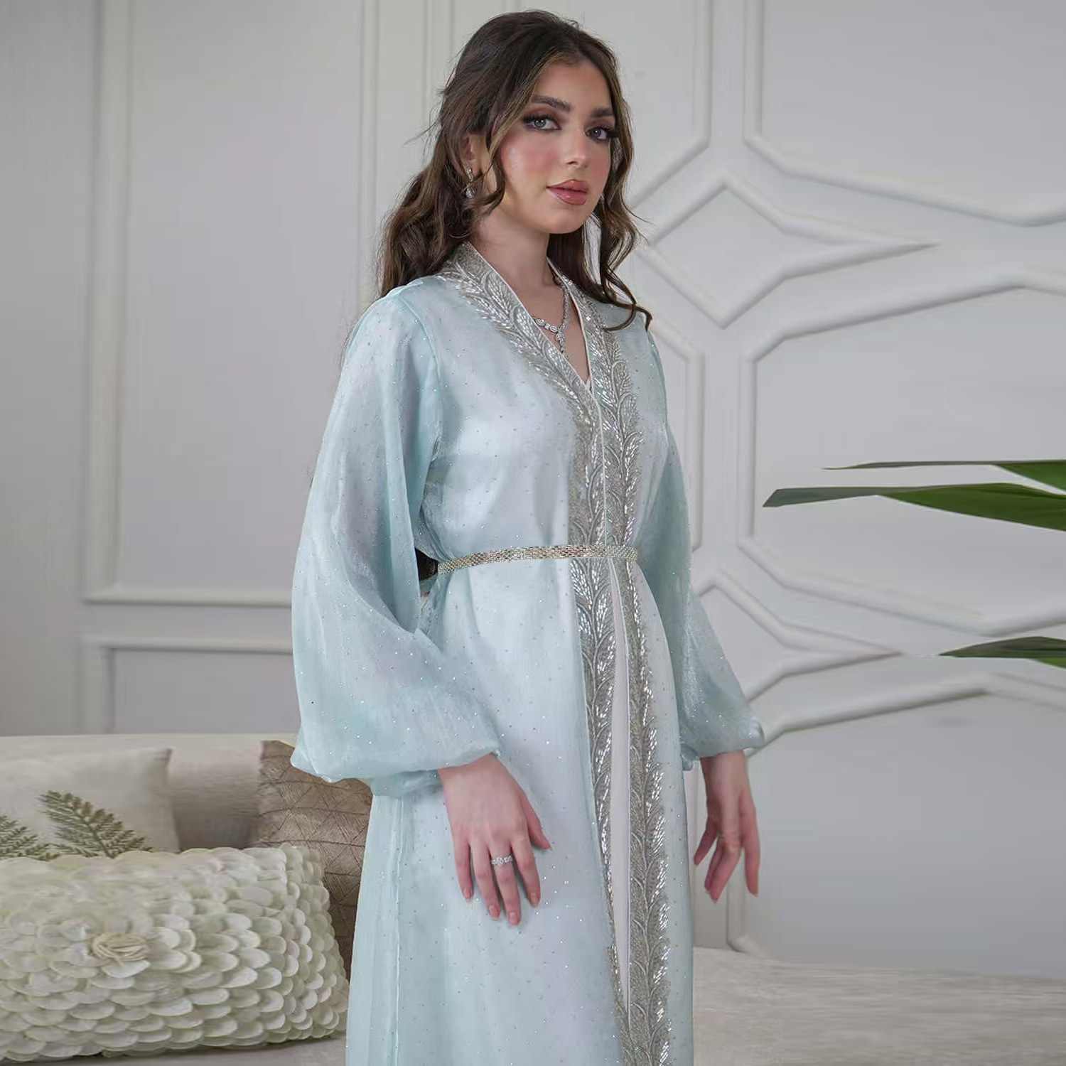 Eid Mubarak Djellaba Kimono Hı - Embroidery Kebaya incelemesi ve fiyatı