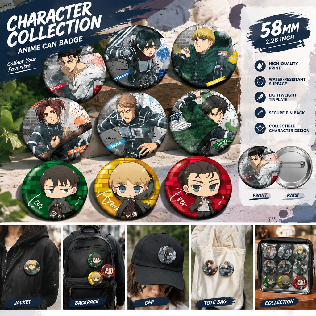 Attack on Titan Anime Merch Ro - Embroidery Reddit incelemesi ve fiyatı