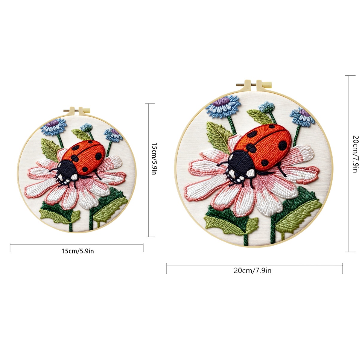 1 Set Uğur Böceği Papatya Üzer - Embroidery Lady Bug incelemesi ve fiyatı
